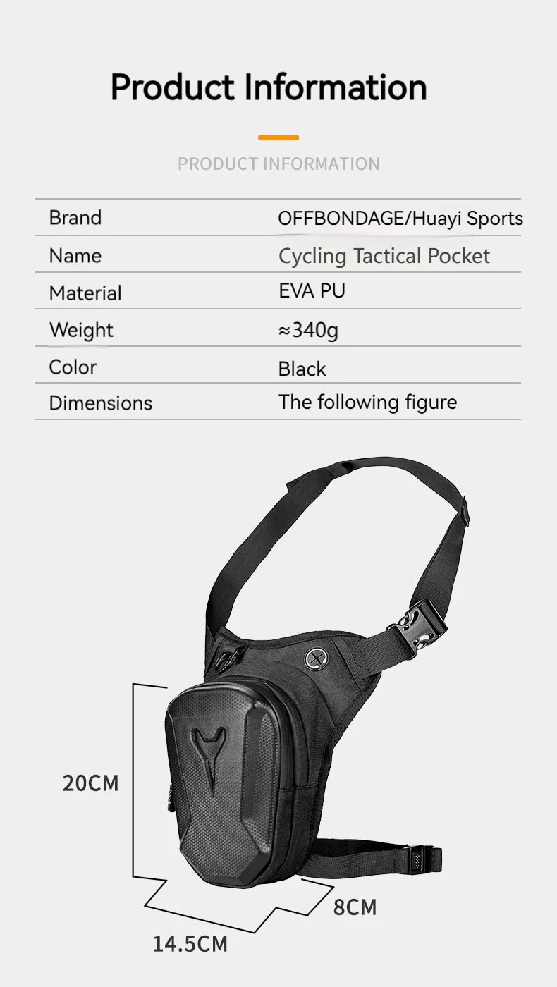 Bicycle Leg Side Bag EVA Hard Shell Outdoor Casual Waist Bags bike Mobile Phone Purse Hip Bum Pack Cycling Leg Bag  Bicycle Bag