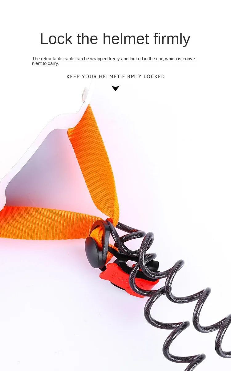 Bicycle Lock Steel Wire Chain Lock Mountain Bike Motorcycle Anti-theft Code Steel Wire Rope Lock Luggage Lock Helmet Lock