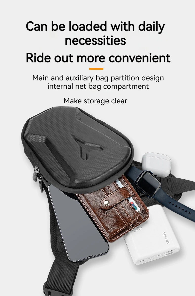 Bicycle Leg Side Bag EVA Hard Shell Outdoor Casual Waist Bags bike Mobile Phone Purse Hip Bum Pack Cycling Leg Bag  Bicycle Bag