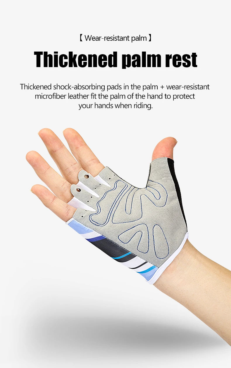 Cycling Gloves Anti-Radiation Sports Fitness Men And Women Breathable Non-Slip Short-Finger Bicycle Half-Finger Gloves