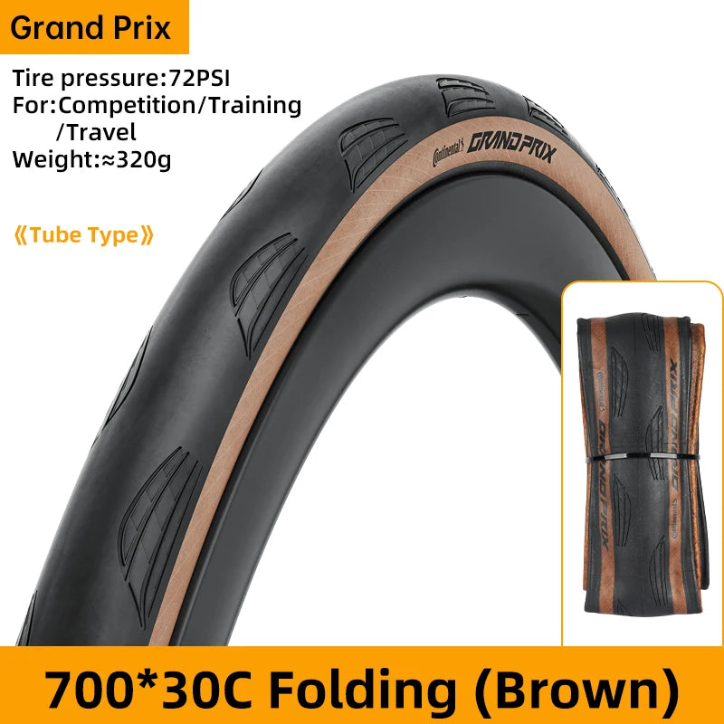 Continental Grand Prix Bicycle Road Tire 700 x 25C/28C/30C/32C Folding Clincher Bike Tyre Tubeless/Tube Type
