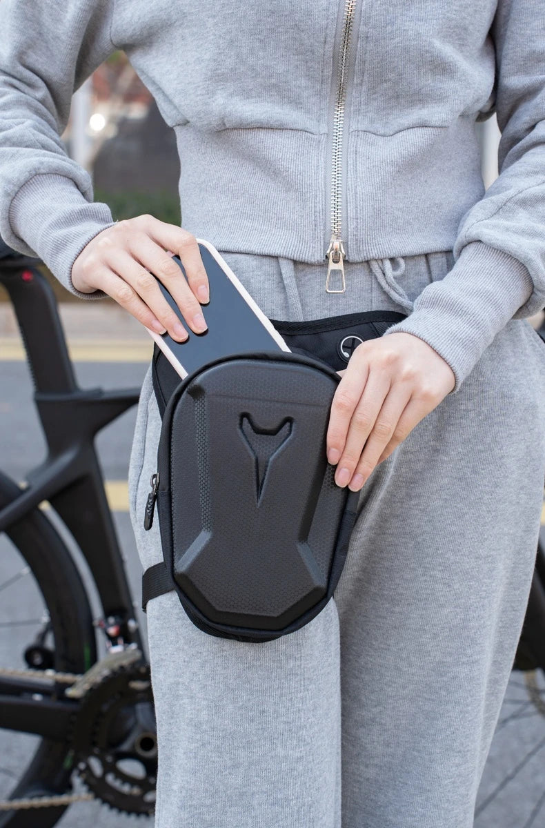 Bicycle Leg Side Bag EVA Hard Shell Outdoor Casual Waist Bags bike Mobile Phone Purse Hip Bum Pack Cycling Leg Bag  Bicycle Bag