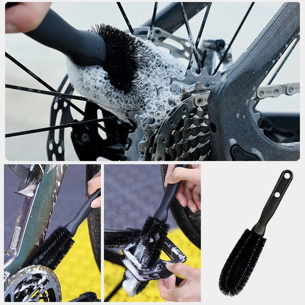 Bicycle Bike Cleaning Tools Set Bike Clean Brush Kit Bike Cleaning Kit for Mountain Road City BMX and Folding Bike Accessories