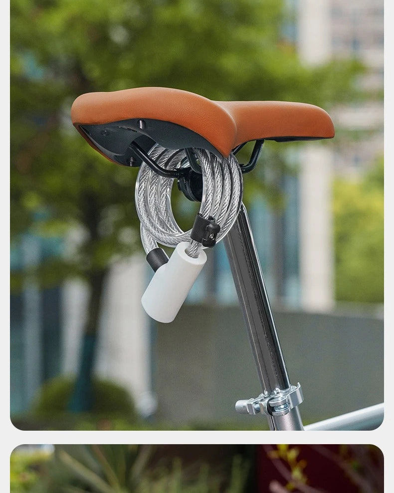 Bicycle Anti-theft Lock, Electric Bike Cable, Portable Bike Lock, Chain Lock, Bicycle Riding Accessories
