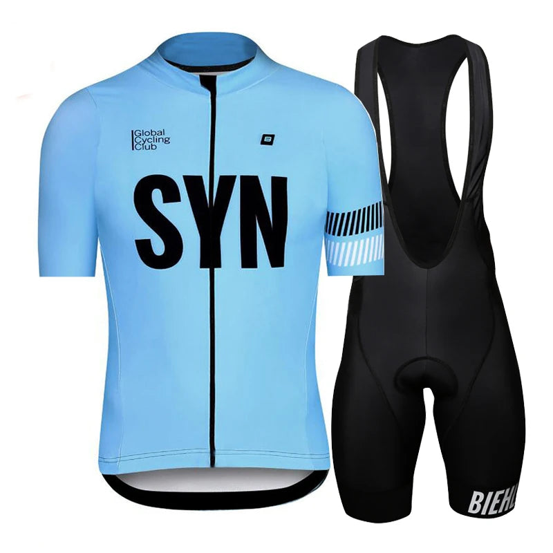 New SYN BIEHLER Pro Cycling Clothing for Men, Road Bike Wear, Racing Clothes, Quick Dry, Bicycle Jersey Set, New, 2025