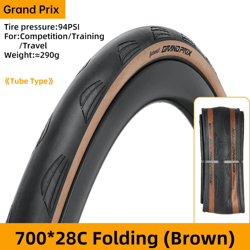 Continental Grand Prix Bicycle Road Tire 700 x 25C/28C/30C/32C Folding Clincher Bike Tyre Tubeless/Tube Type