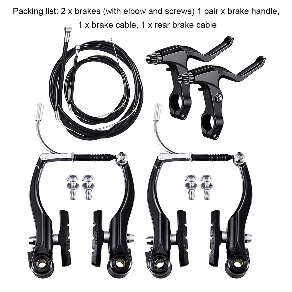 6 Pieces/Set Bicycle V Brake Portable Detachable Adjustable Outdoor Sport Replacement Parts Component Accessories