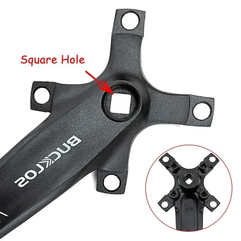 BUCKLOS Mtb Crankset 104/64 BCD Bicycle Crankset 3*9S 3*10S Triple Crank Set Square Crank with Chainwheel Cycling Parts