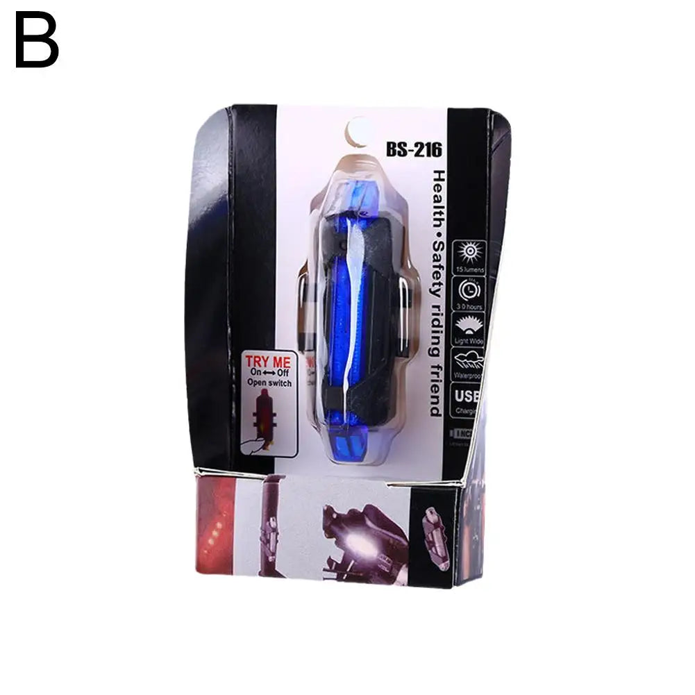 Bicycle Warning Tail Light USB Rechargeable LED Bicycle Lamp Waterproof Safety Warning Cycling Lights