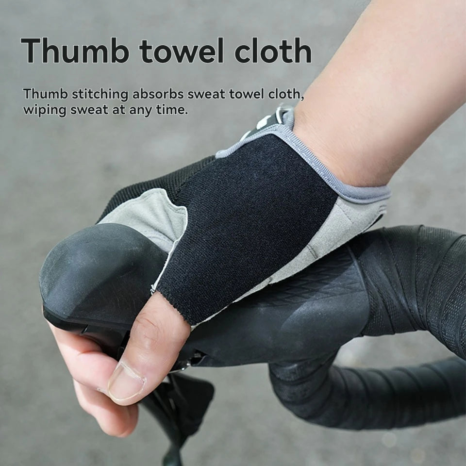 GTUBIKE Cycling Gloves Bicycle Gloves Mountain Bike Gloves – Anti Slip Shock Absorbing Padded Half Finger Short Sport Gloves