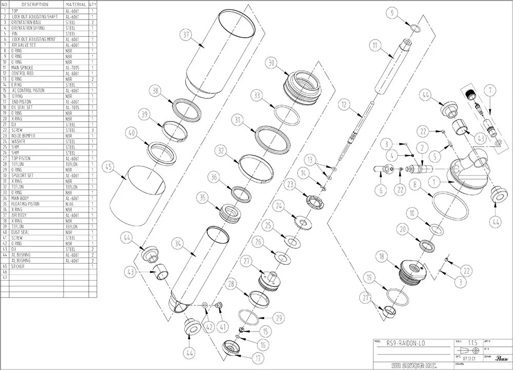 SR SUNTOUR RAIDON Bicycle Rear Shock Absorber Mountain Bicycle Shock Absorber XC Soft Tail Pressure Rear Bumper Shock Absorber