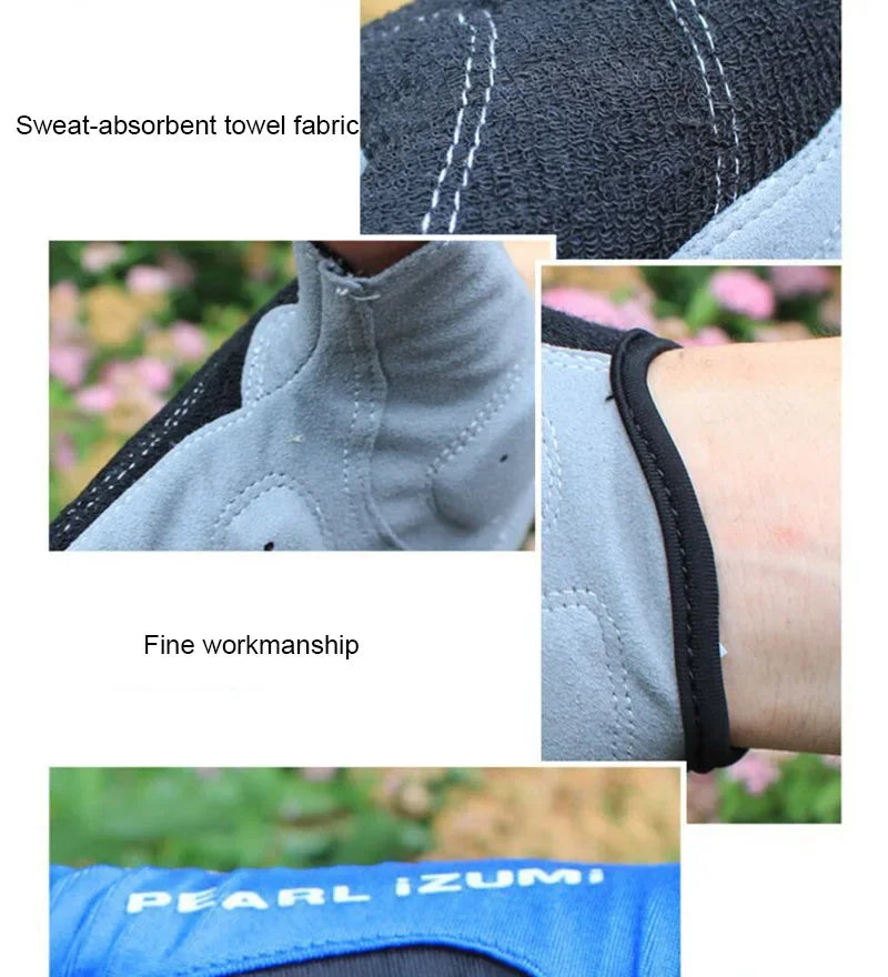 Bicycle Gel Half Finger Gloves Anti Slip Sweat Proof Shockproof Mountain Bike Road Armguard Portable Half Finger Bicycle Gloves