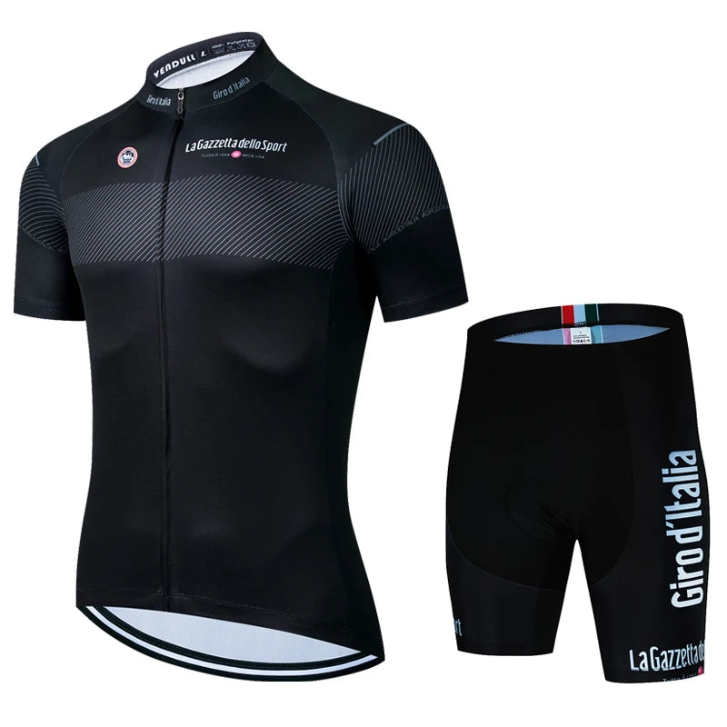 Bicycle Clothes Cycling Jersey Set Summer Tour of Italy Road Bike Short Sleeve Cycling Clothing Men Mtb Jersey Set Sport Wear