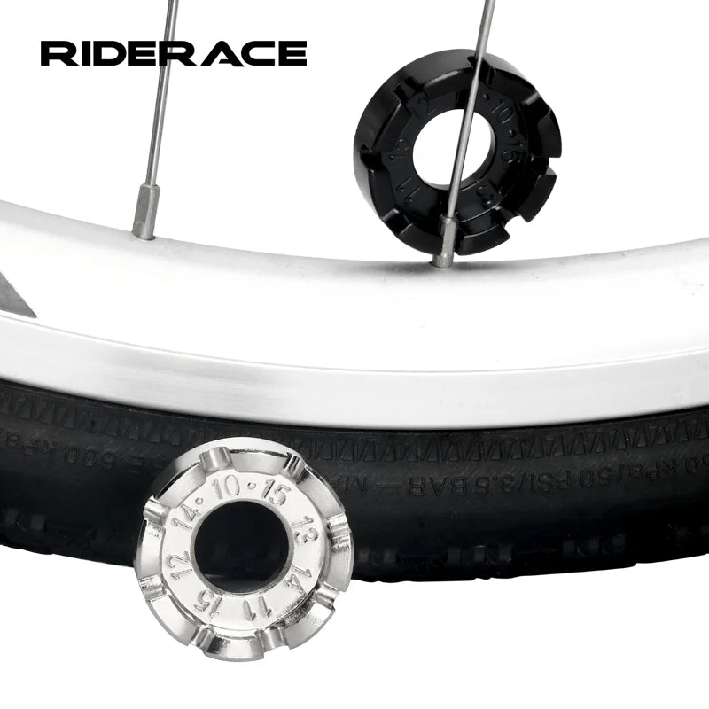 Multitool Bicycle Wheel Rim 8 Way Spoke Wrench Durable Mountain Road Bike Spoke Key Wire Adjustment Hand Tool MTB Repair Tool