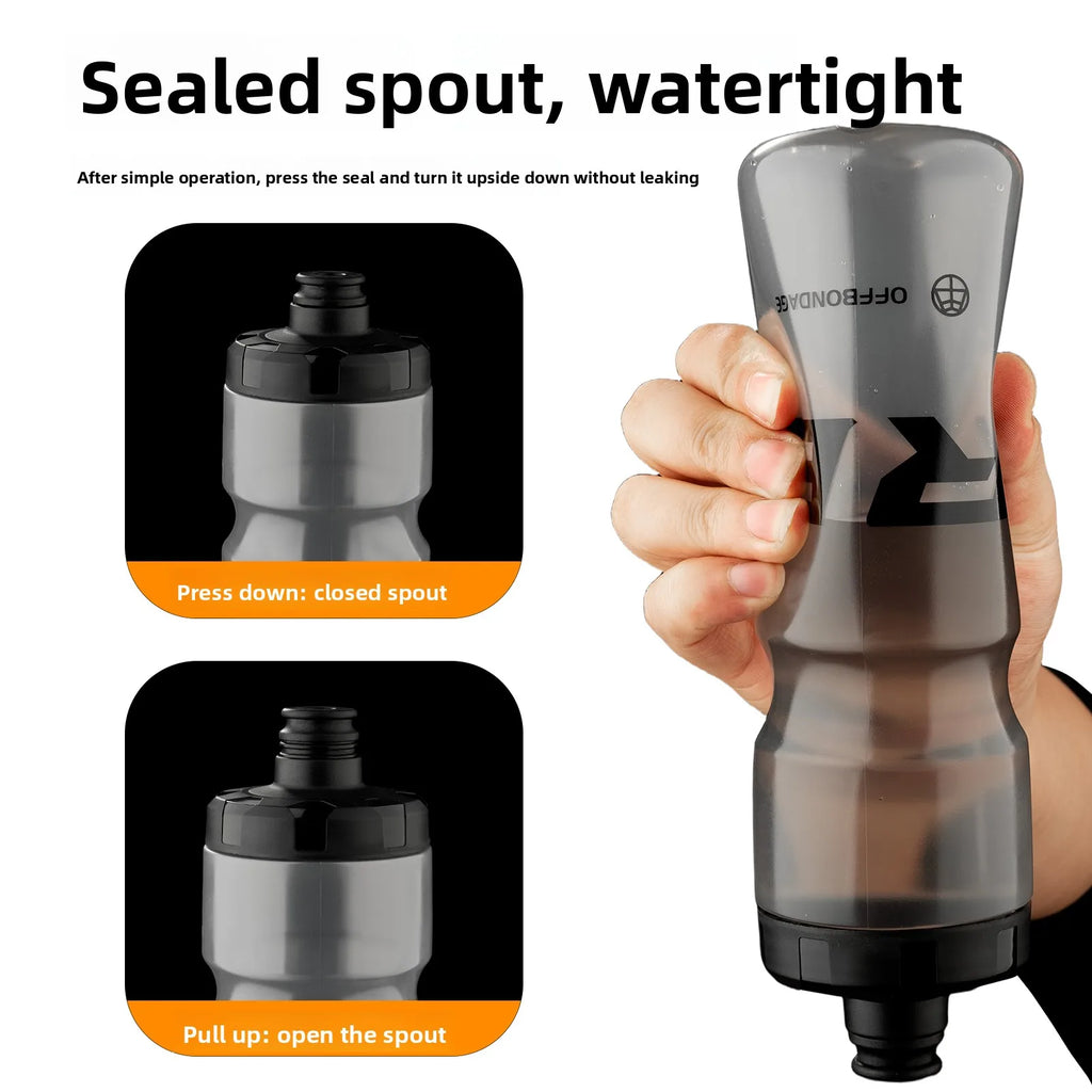 OFFBONDAGE Bicycle Water Bottle Squeezable Cycling Bottle Non-Deform Ultralight Sports Bottle Outdoor Camping Bike Drink Bottle