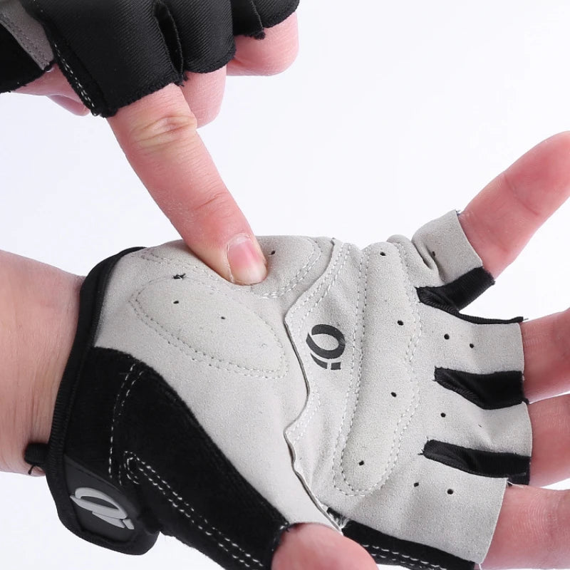 Bicycle Gel Half Finger Gloves Anti Slip Sweat Proof Shockproof Mountain Bike Road Armguard Portable Half Finger Bicycle Gloves