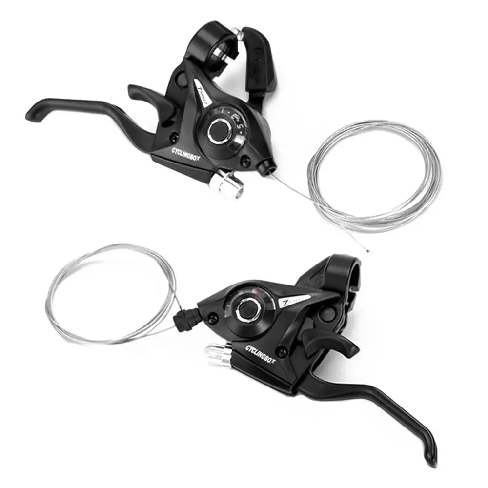 Bicycle Derailleur Transmission Set With Shift Cable Bike Part One-Piece MTB Bike Front Rear Shifter Levers Brake Practical