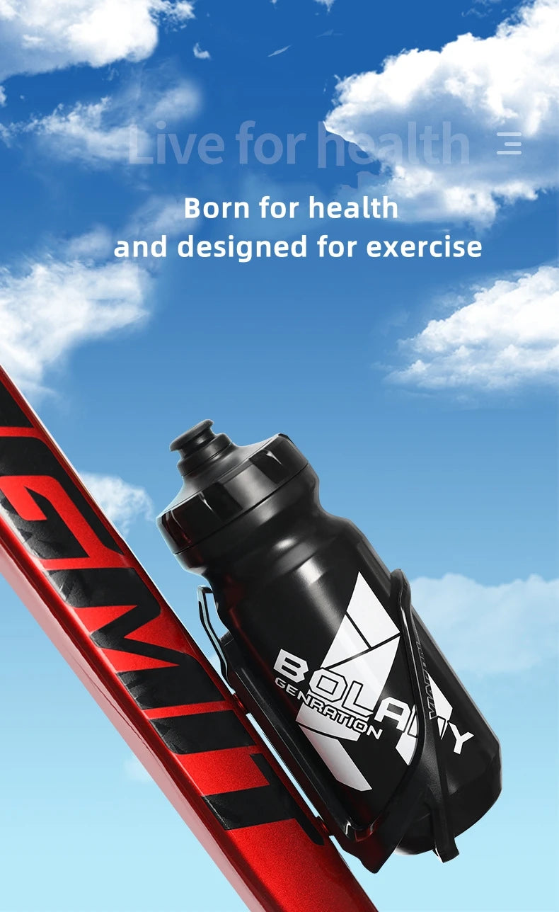 Bicycle Water Bottle PP5 Lightweight Squeeze-type Running Cycling Kettle BPA-Free Leak-Proof 610ML Mountain Road Bike Bottle