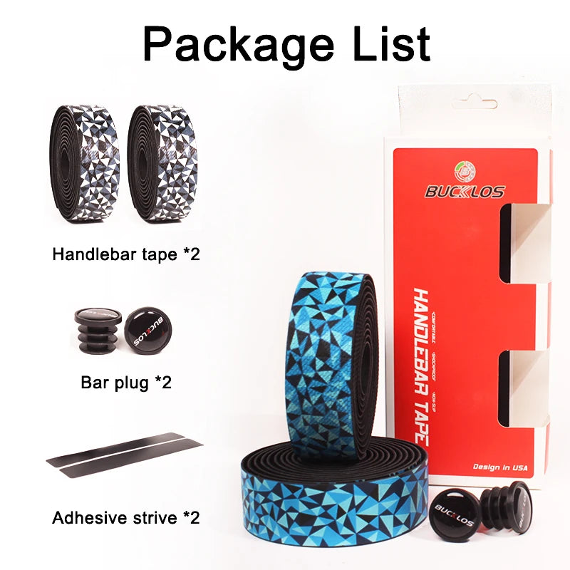 BUCKLOS Road Bike Bar Tape Ultralight Handlebar Tapes EVA+PU Soft Anti-Vibration Wrap Tape Durable Bar Tape Cycling Accessories