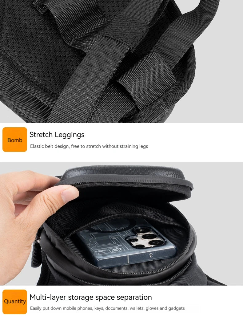 Bicycle Leg Side Bag EVA Hard Shell Outdoor Casual Waist Bags bike Mobile Phone Purse Hip Bum Pack Cycling Leg Bag  Bicycle Bag