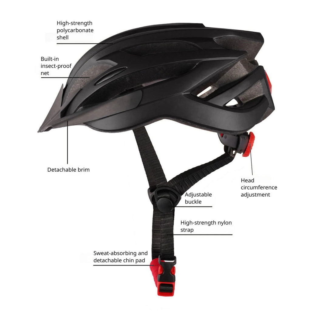 Adult Men's And Women's Bicycle Helmets Road Bike Mountain Bike Helmet  Lightweight Road Mountain Cycling Safety Sport Helmets