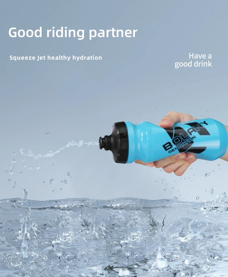 Bicycle Water Bottle PP5 Lightweight Squeeze-type Running Cycling Kettle BPA-Free Leak-Proof 610ML Mountain Road Bike Bottle