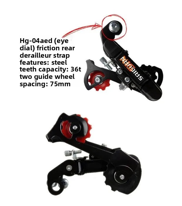 Saiguan Mountain Bike Road Bike Cassette Rear Derailleur ifters Bicycle Gear System Cycling Equipment Accories