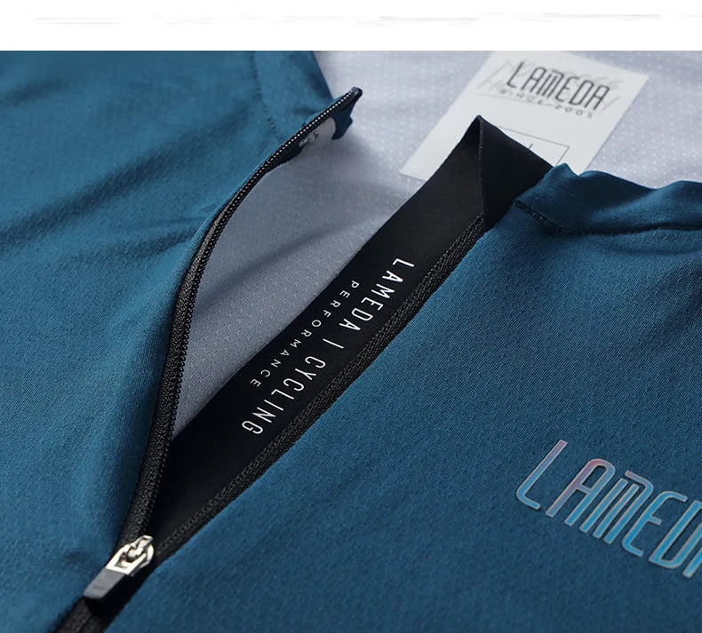 Lameda Bicycle Clothes Set Comfortable Breathable Tight Quick Drying Men's Cycling Clothes Long Sleeved Top Bicycle Pants