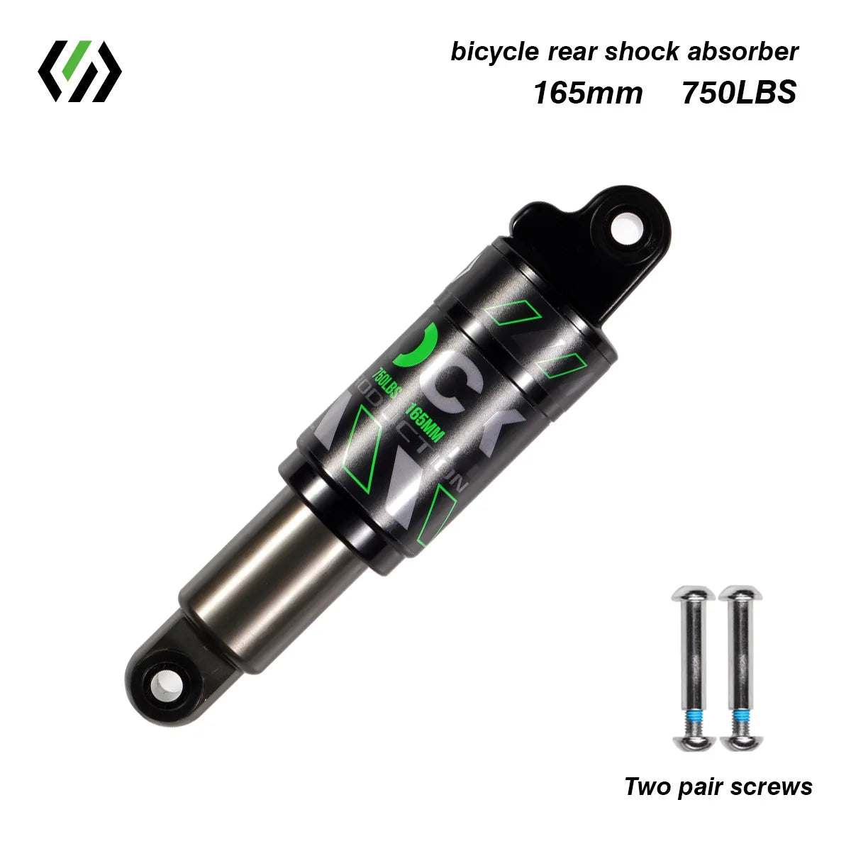 Bike Rear Shock Absorber, Bicycle Hydraulic Shock Absorbers, Suspension, 120mm, 125mm, 150mm, 165mm, 185mm, 190mm,200mm Dropship