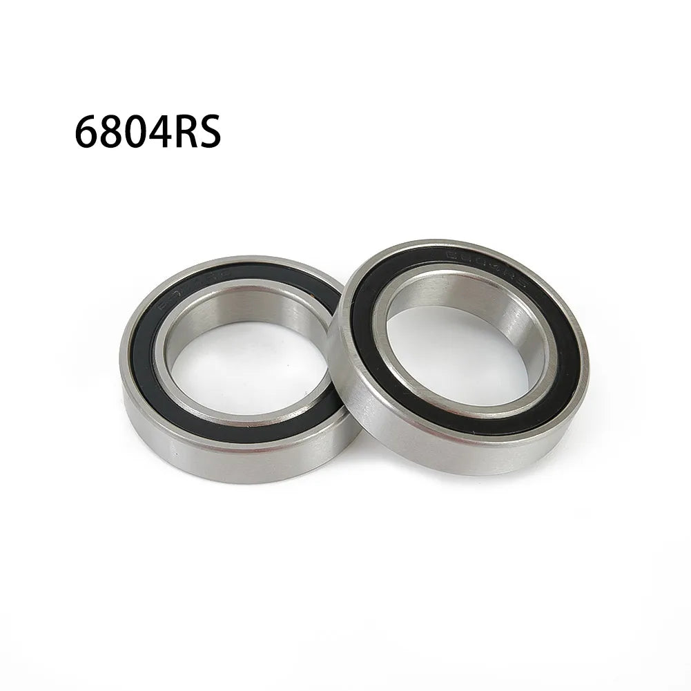 Bike Bearing Bearings Bike Black+Silver 20x32x7mm Spare Parts 2pcs/Set 61804/6804-2RS 6804-2RS About 20x32x7mm