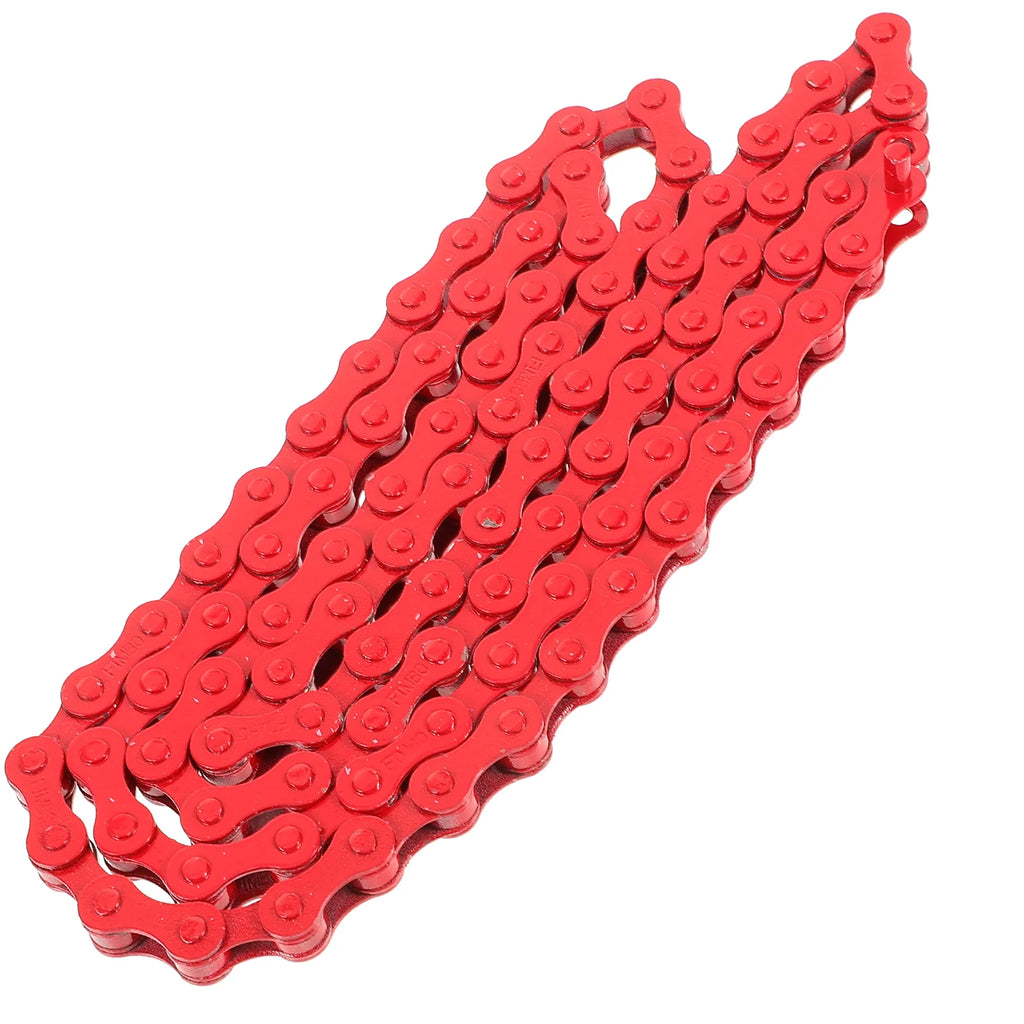 Red Bicycle Chains Bike Chain Replacement Accessories Steel Cycling Supply Mountain Bike Chains Durable Bike Parts Reusable