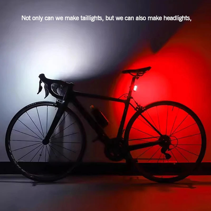 Bike Lights for Night Riding Bicycle Tail Light USB Rechargeable 200 Lumens Warning Light Rear Easy to Install Cycling Lamp