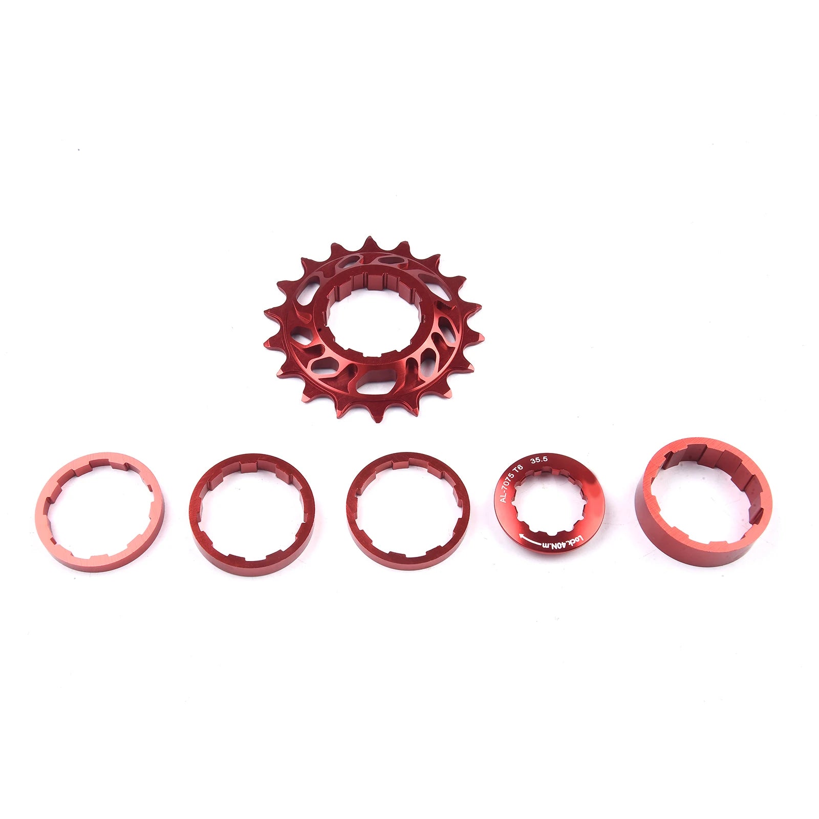Mountain Bike Cassettes Freewheels 18T Aluminum Alloy Single Speed Flywheel Conversion Kit Bicycle FixedGear Accessories