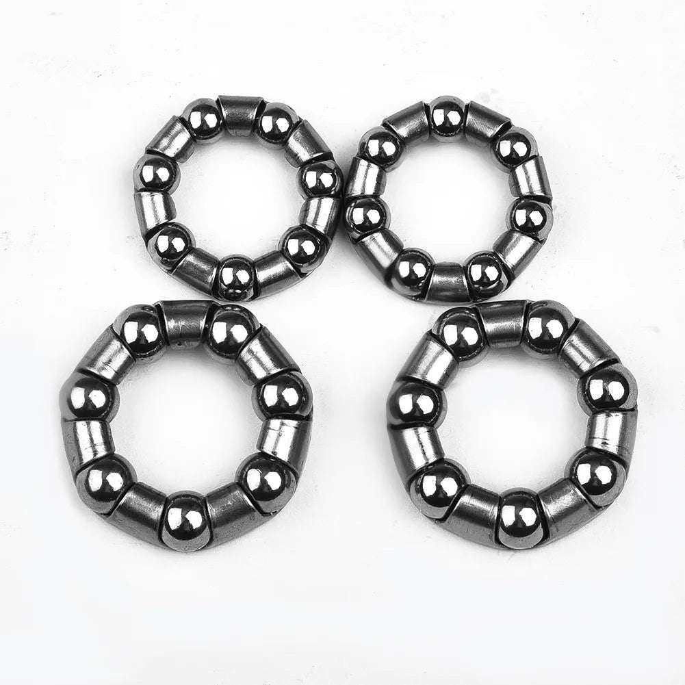 4 Pcs Bicycle Full Set Wheel Hub Bearings Front And Rear Steel Bearing Bicycle Repair Cycling Accessories Parts