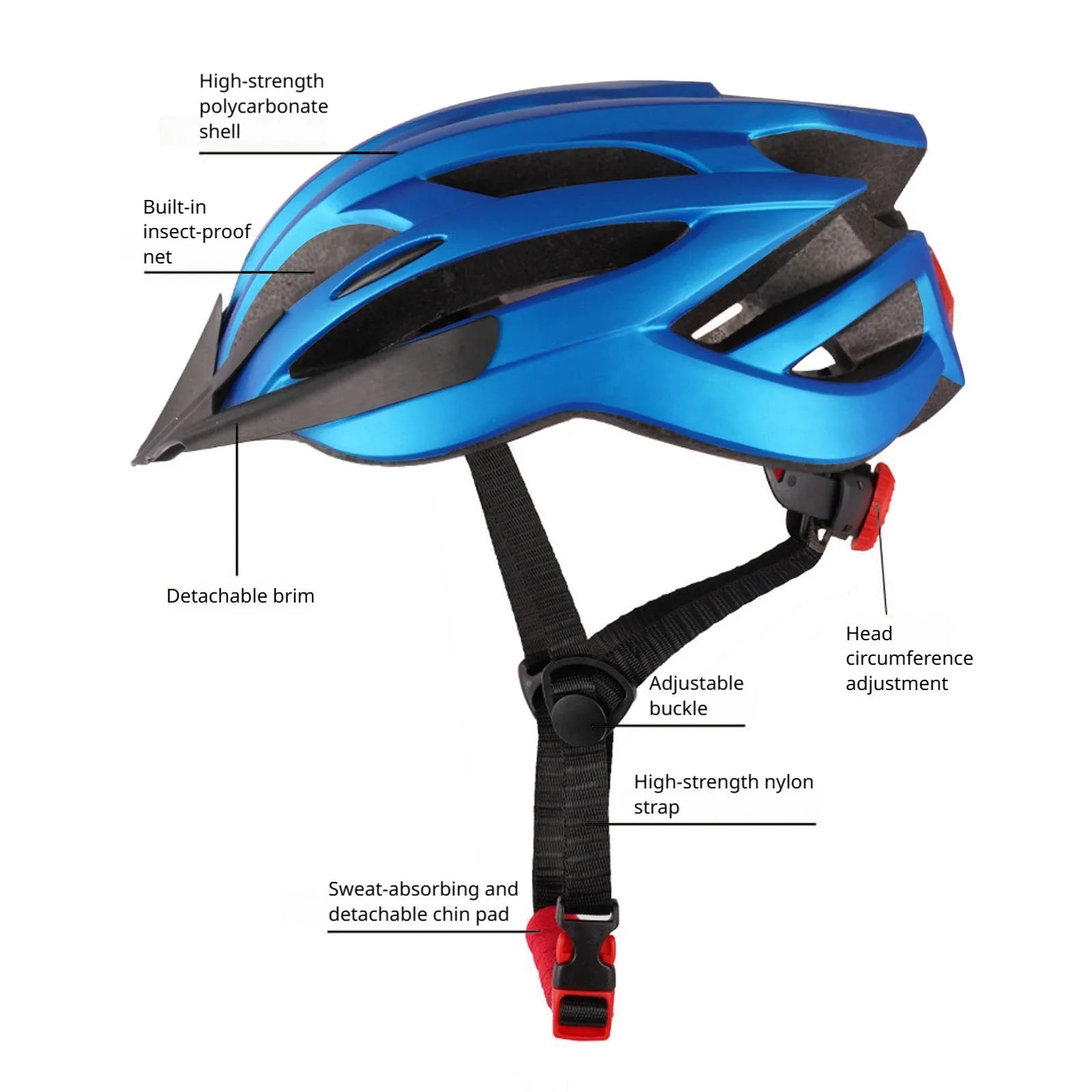Adult Men's And Women's Bicycle Helmets Road Bike Mountain Bike Helmet  Lightweight Road Mountain Cycling Safety Sport Helmets