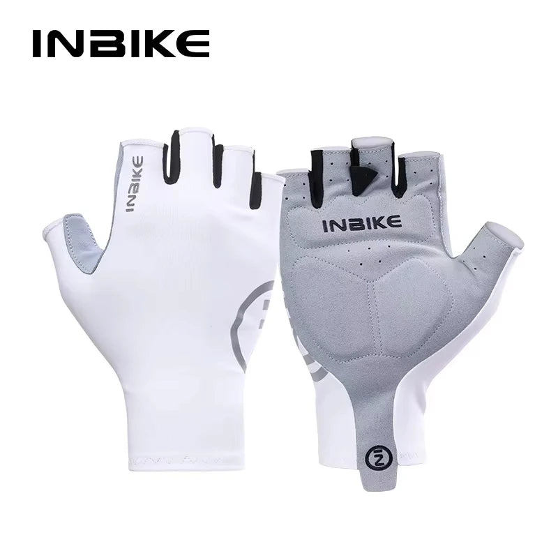 INBIKE Cycling Gloves Summer MTB Bike Gloves for Men Biking Gloves Gel Padded Half Finger Road Bike Bicycle Gloves Accessories