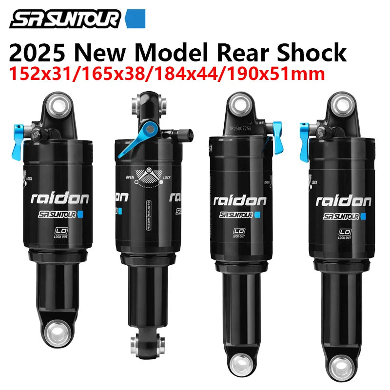 SR SUNTOUR RAIDON Bicycle Rear Shock Absorber Mountain Bicycle Shock Absorber XC Soft Tail Pressure Rear Bumper Shock Absorber