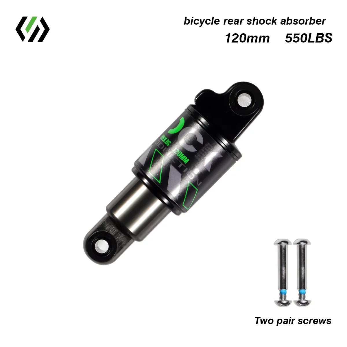 Bike Rear Shock Absorber, Bicycle Hydraulic Shock Absorbers, Suspension, 120mm, 125mm, 150mm, 165mm, 185mm, 190mm,200mm Dropship