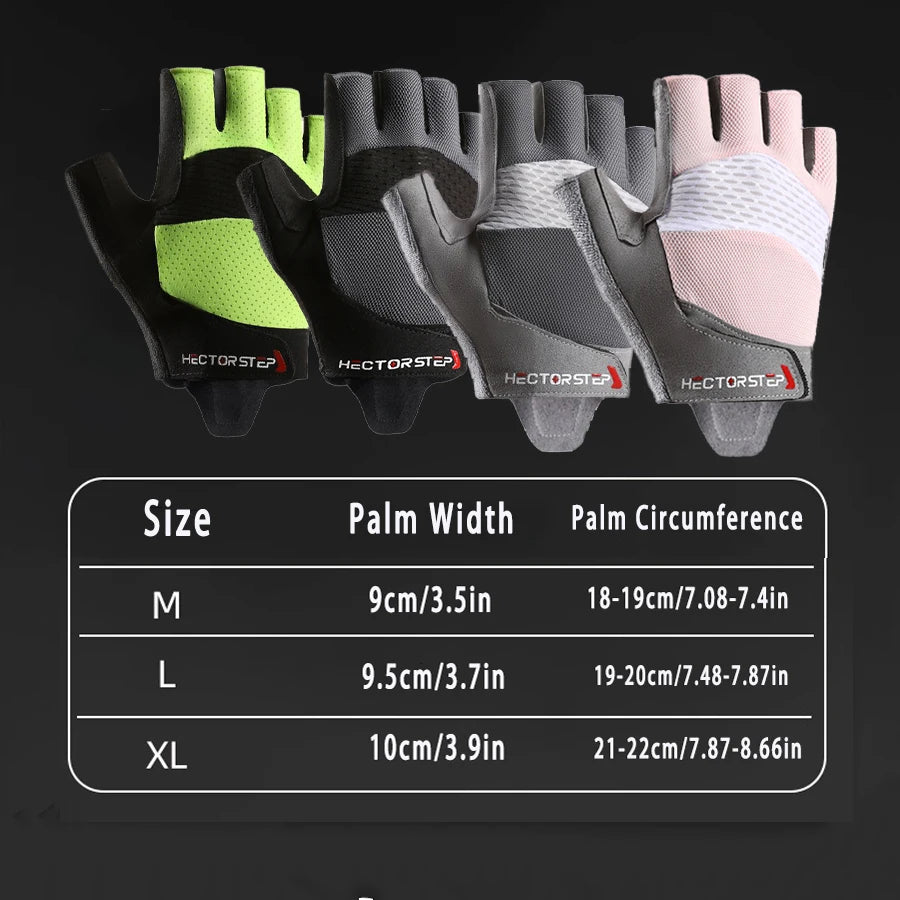 Cycling Gloves - Shock-Absorbing, Breathable, Anti-Slip Shock-Absorbing Pad for Bicycle/Mountain Bike/Workout/MTB/Gym