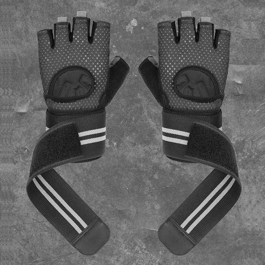 With Anti-Slip Shock-Absorbing Workout Gloves Motorcycle Exercise Cycling Gloves Weight Lifting Gym Training Light Biking Gloves
