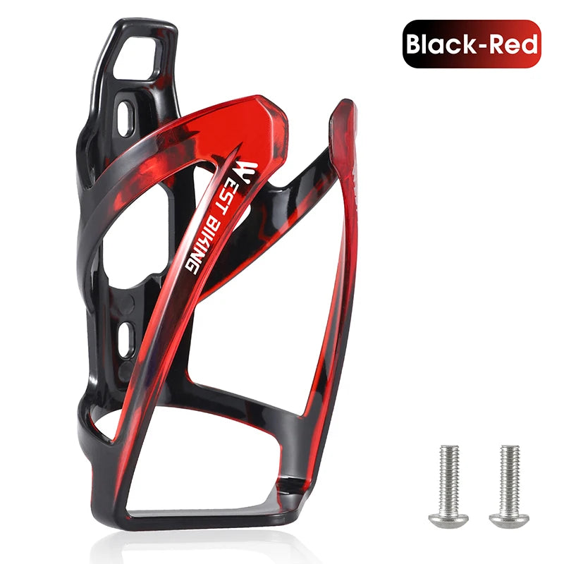 WEST BIKING Bicycle Water Bottle Cage Colorful Gradient Cycling Bottle Holder Ultralight MTB Road Bike Water Bottle Bracket