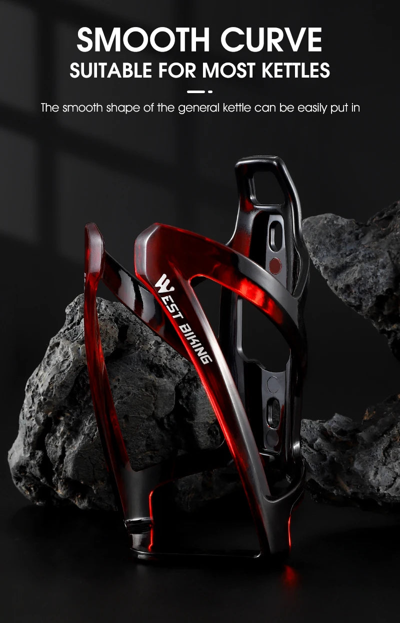 WEST BIKING Bicycle Water Bottle Cage Colorful Gradient Cycling Bottle Holder Ultralight MTB Road Bike Water Bottle Bracket