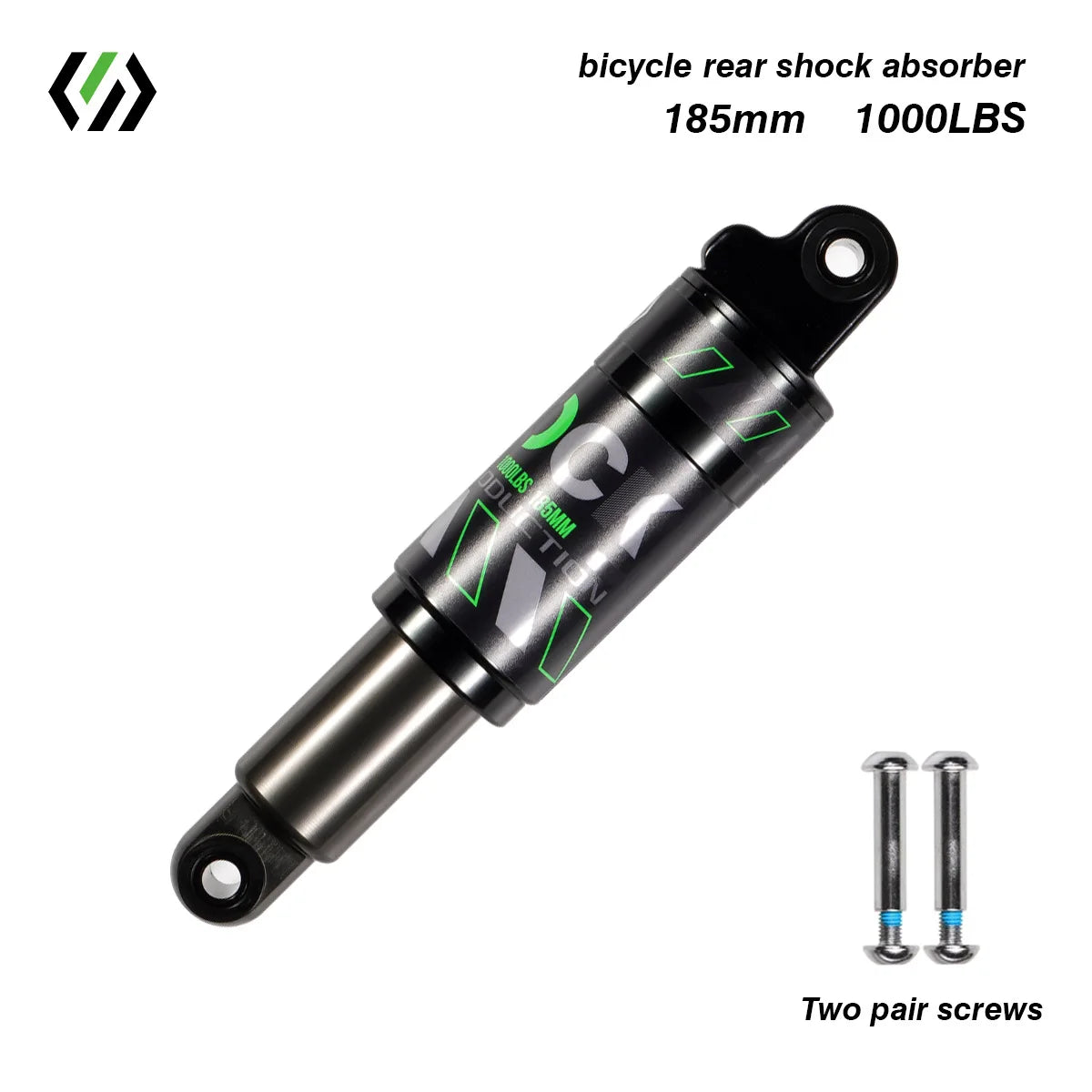 Bike Rear Shock Absorber, Bicycle Hydraulic Shock Absorbers, Suspension, 120mm, 125mm, 150mm, 165mm, 185mm, 190mm,200mm Dropship