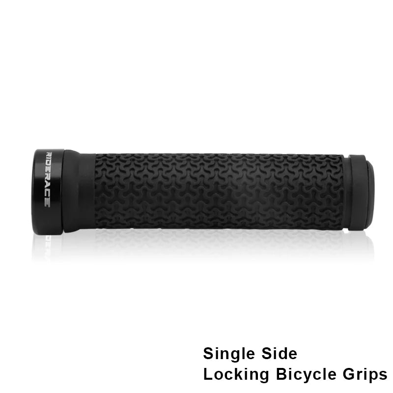 Bicycle Handle Bar Grips MTB Mountain Bike Soft Single-sided Locking Handlebar Cover Plug Rubber Non-slip Cycling Accessories