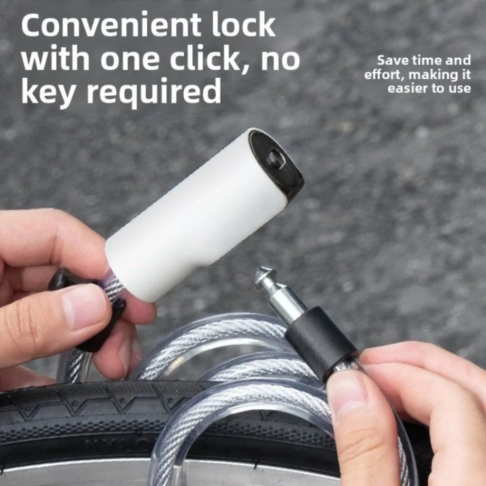 Bicycle Anti-theft Lock, Electric Bike Cable, Portable Bike Lock, Chain Lock, Bicycle Riding Accessories