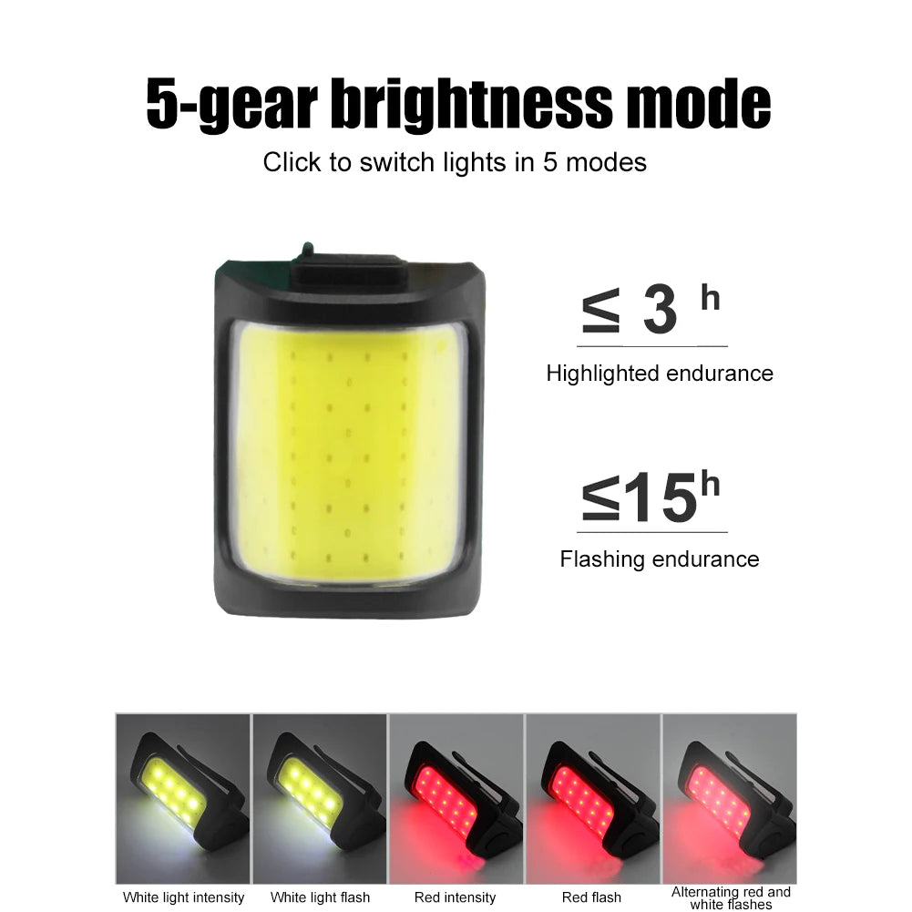 Bike Lights for Night Riding Bicycle Tail Light USB Rechargeable 200 Lumens Warning Light Rear Easy to Install Cycling Lamp