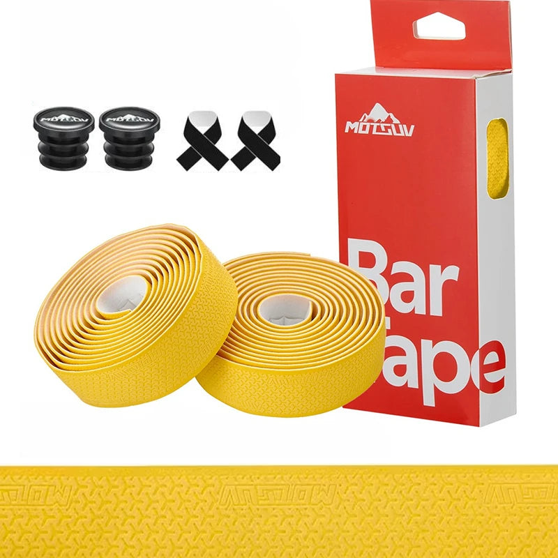 1Pair  Road Bike Handlebar Tape Anti Slip Silica Gel Handlebar Tape Shock Absorption Cycling Bar Tape Bicycle Accessories