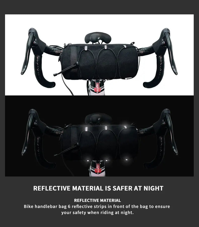 Bicycle front bag, chauffeur, large-capacity storage bag, outdoor waterproof cycling bag, mountain bike front bag Bicycle Bags