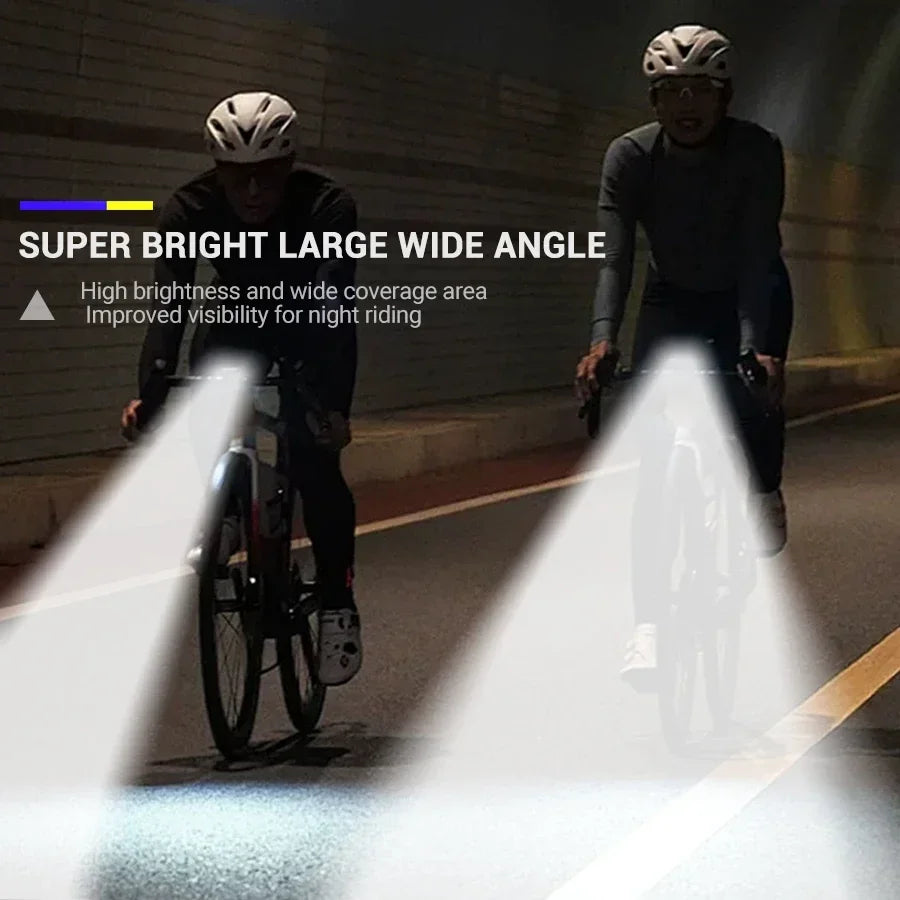 Bicycle Headlight 9 LED Bike Front Light Type-C Rechargeable Bike Lamp Ultralight Handlebar Lights Waterproof Cycling Flashlight