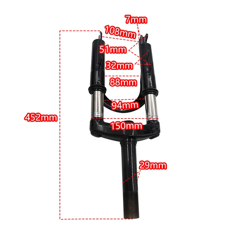 10 inch 12inch suspension front fork is suitable ,for  shock absorber of motorcycle, mountain bike, electric scooter